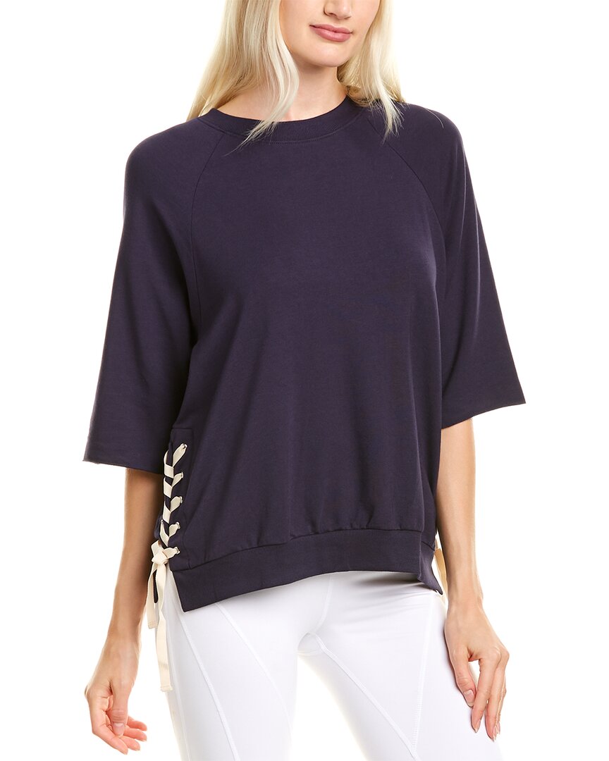 Image of Eberjey Mason Lace-Up Top