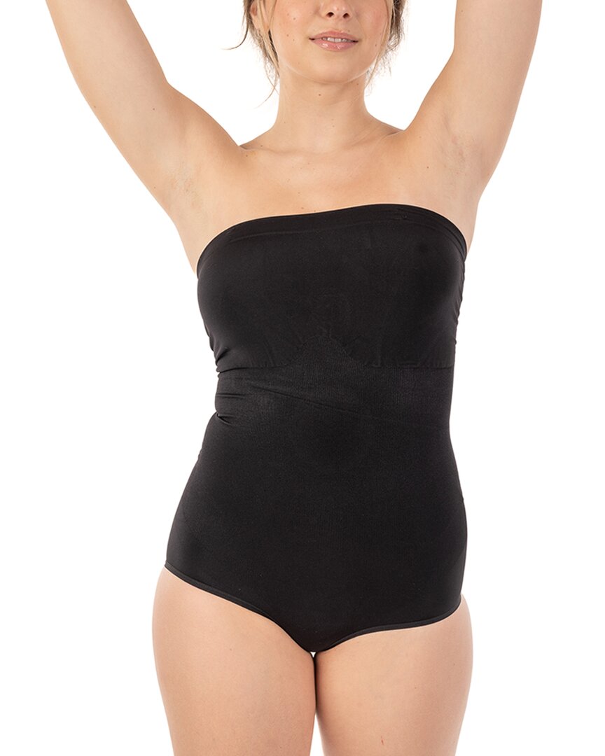 Body Beautiful Seamless Strapless Bodysuit In Black