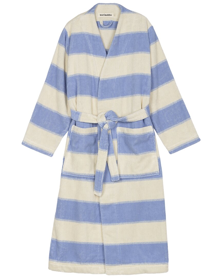 Marimekko Galleria Bath Robe In Blue