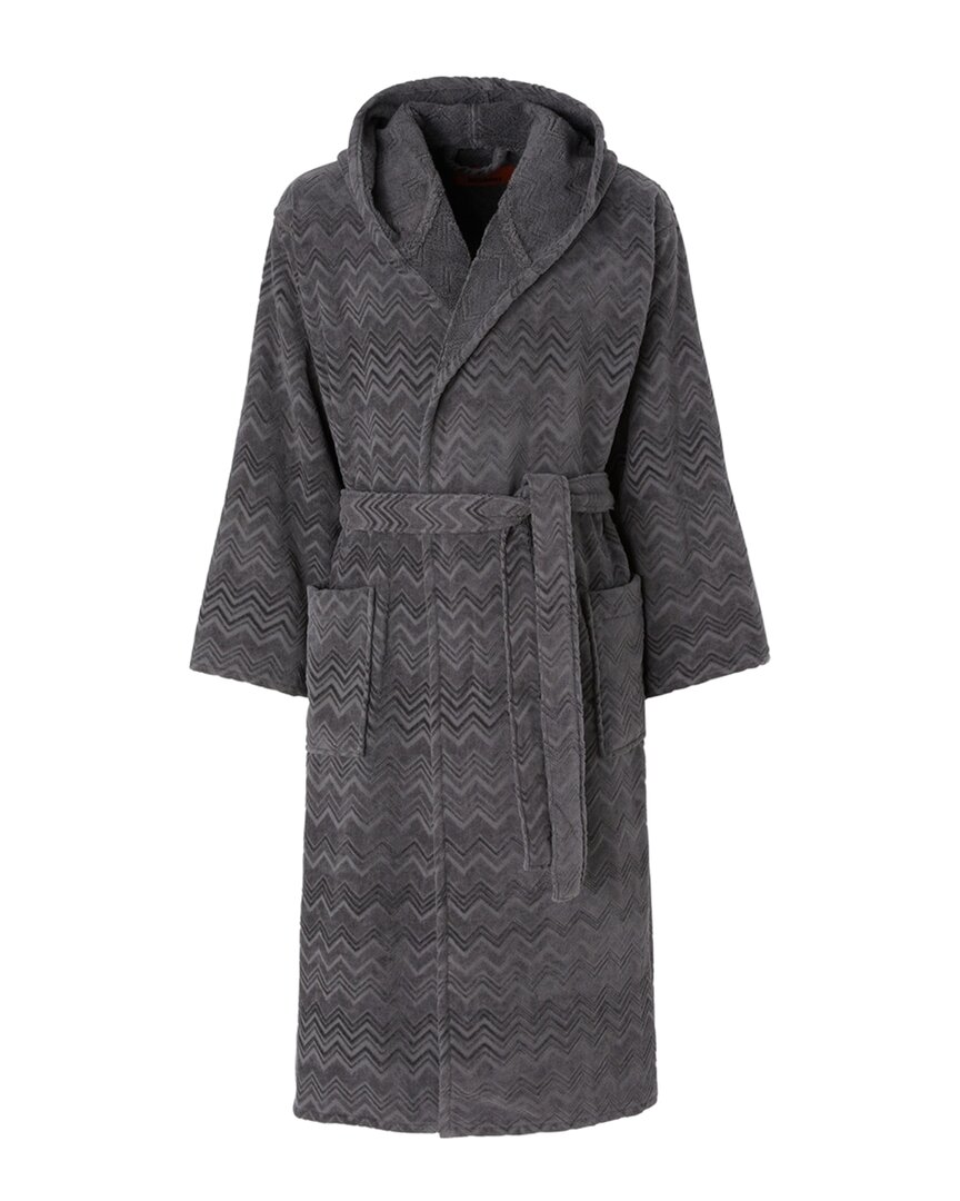Missoni Chalk Hooded Bathrobe