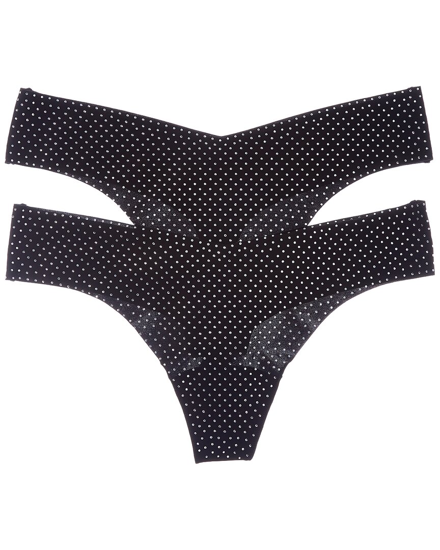 Commando ® 2pk Party Starter Thong In Black
