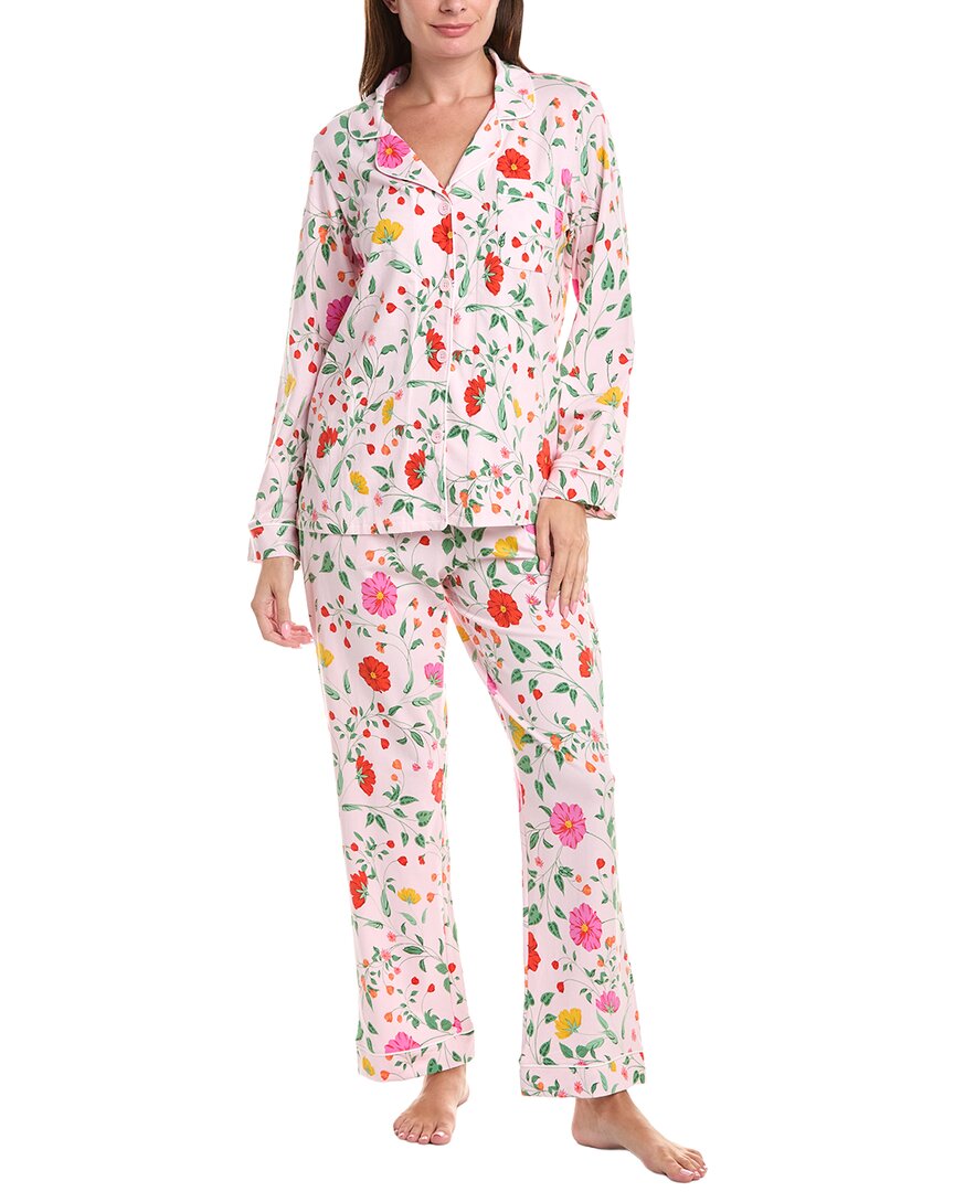 Bedhead 2pc Long Pajama Set In Pink