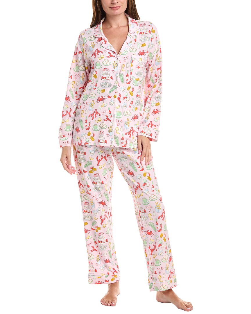 Bedhead 2pc Long Pajama Set In Blue