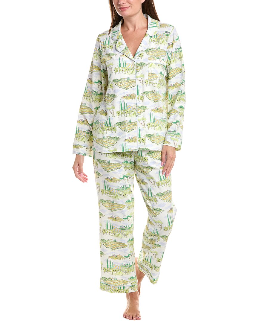 Bedhead 2pc Long Pajama Set In Red