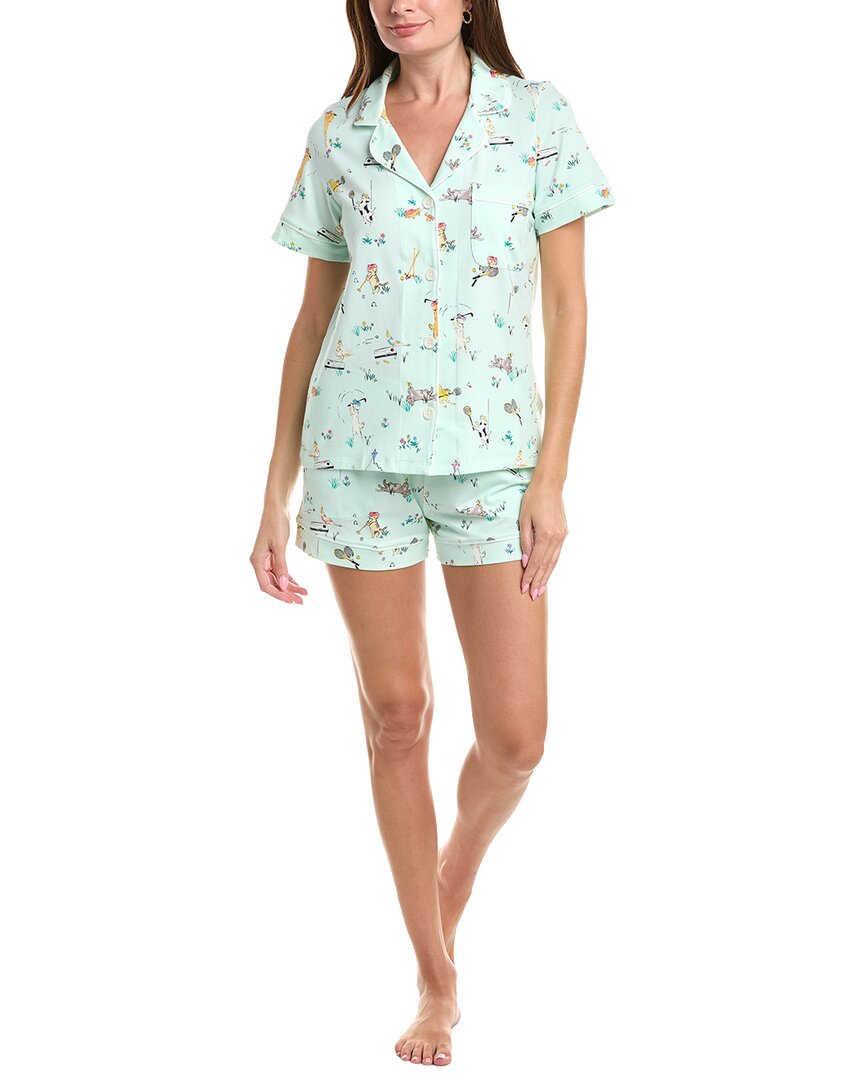Bedhead 2pc Short Pajama Set In Green