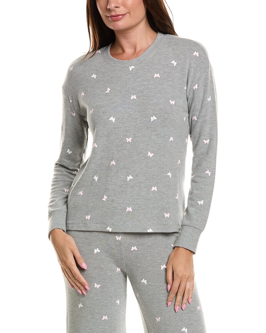 Pj Salvage Peachy Mix Match Top In Gray