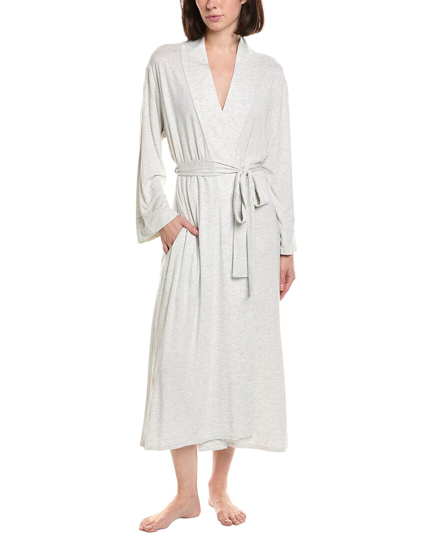 Natori Feathers Essentials Robe In Gray