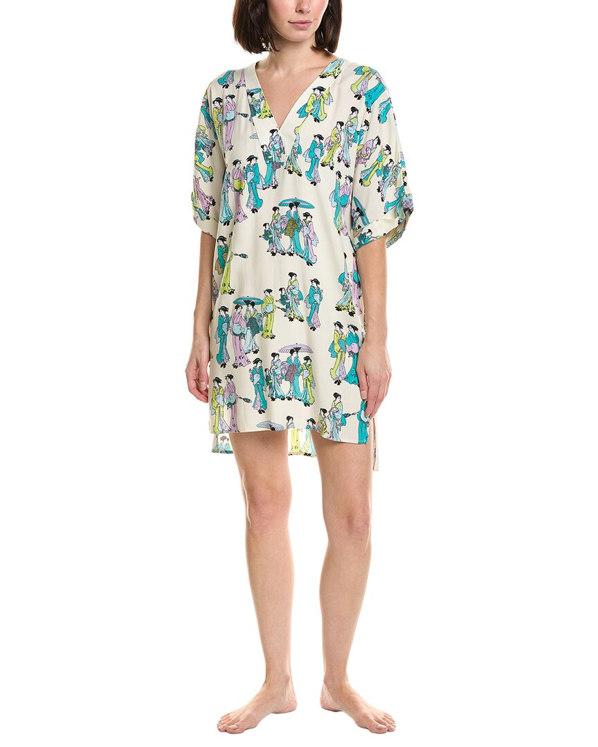 N Natori Geisha Challis Sleepshirt In White