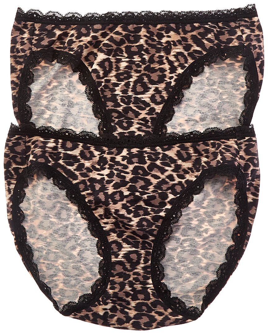 B.tempt'd By Wacoal 2pk Inspired Eyelet Bikini In Brown