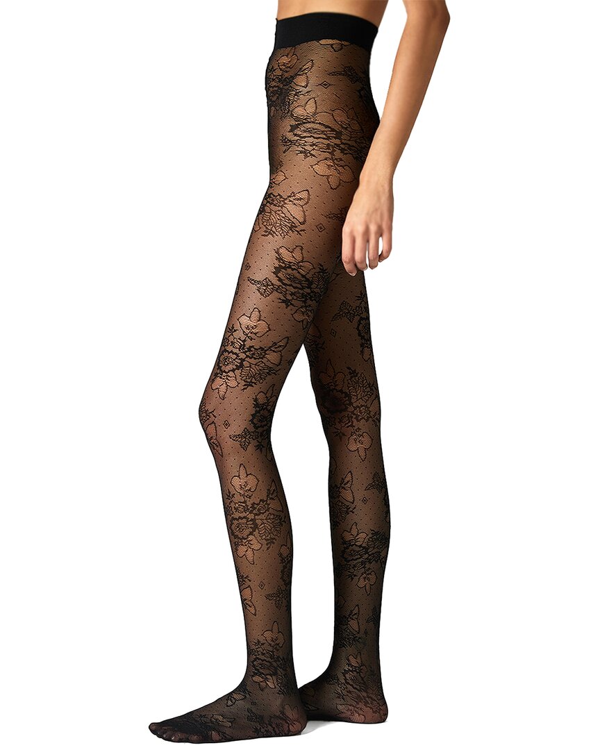 Stems Margaux Rose Sheer Tight In Black
