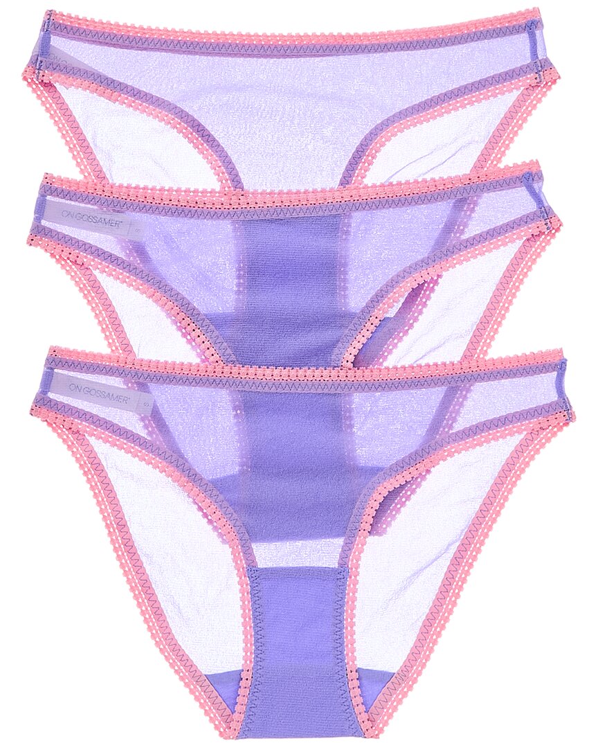 On Gossamer Ongossamer 3pk Hip Bikini In Purple