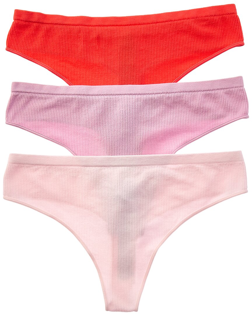 Florence By Mills 3pk Thong In Pink