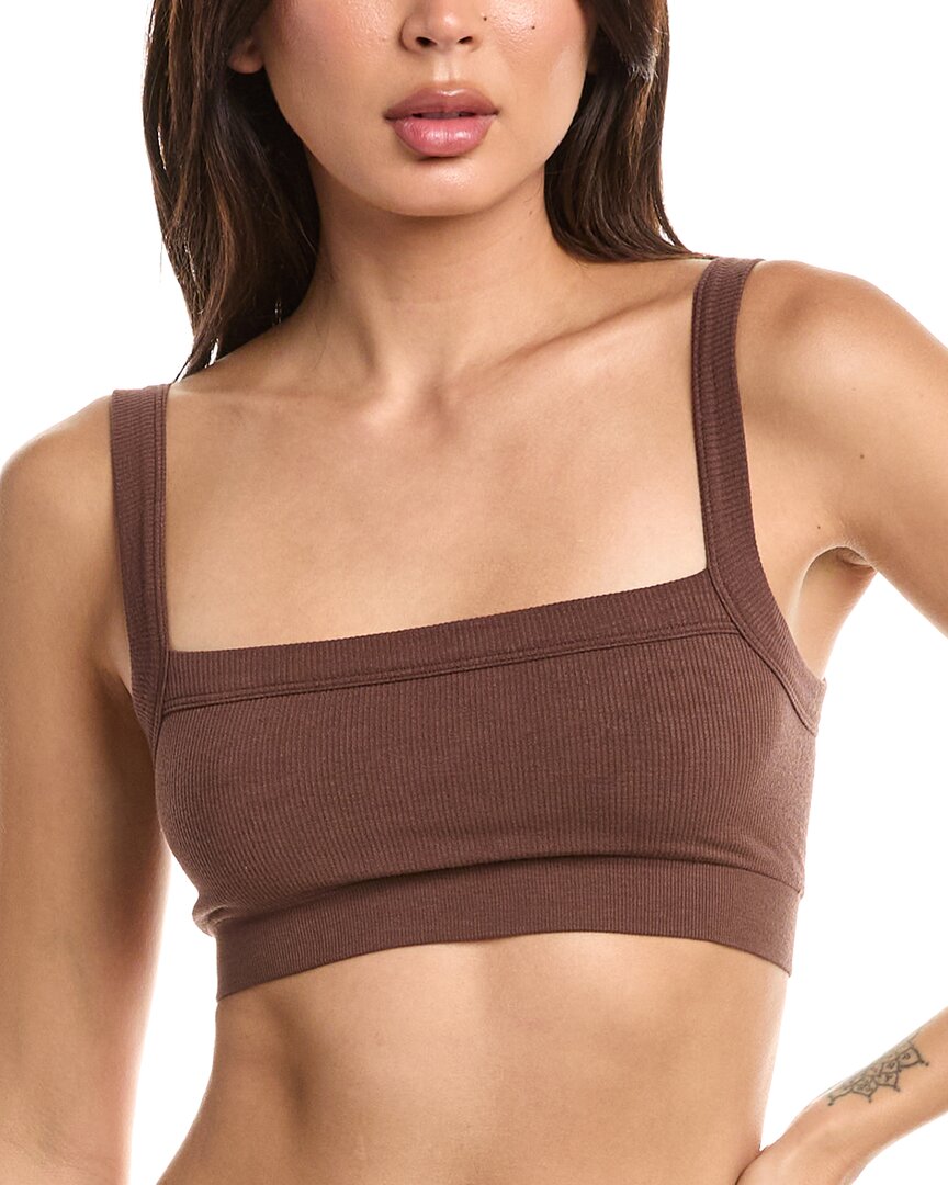 Florence By Mills Square Neck Bralette In Brown