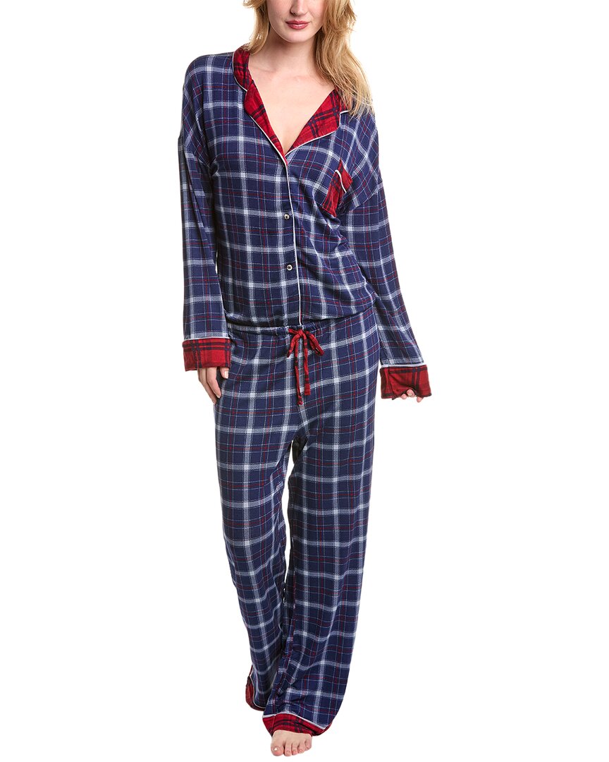 Honeydew Intimates Tucked In Lounge Jumpsuit In Blue