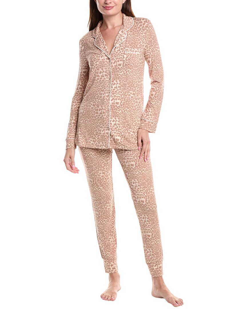 Rachel Parcell 2pc Jersey Pajama Set In Neutral