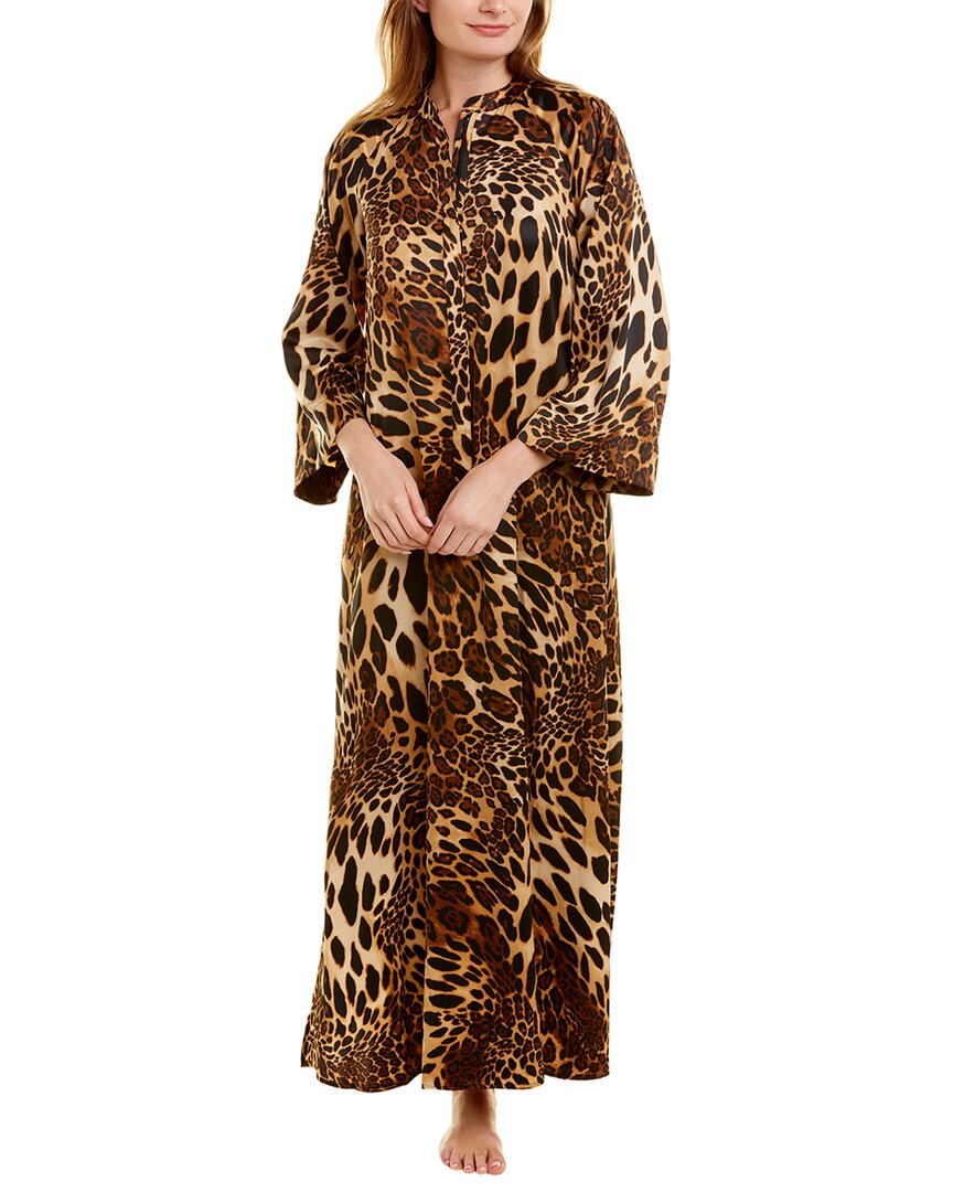 NATORI LUXE LEOPARD CAFTAN