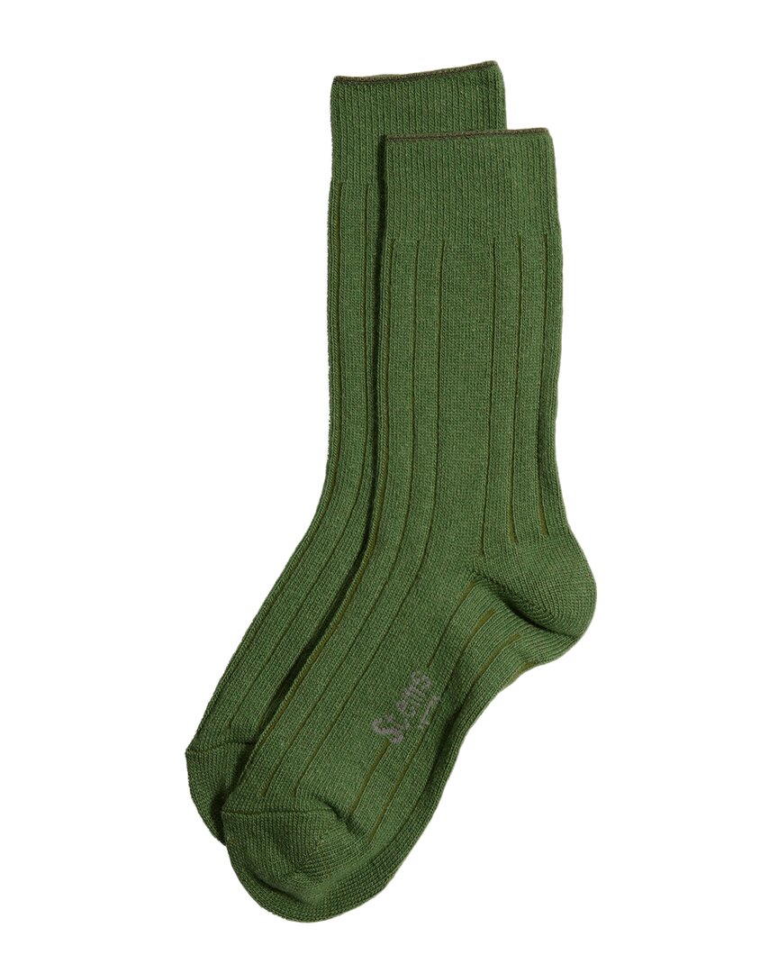 Stems Lux Cashmere & Wool-blend Crew Sock Gift Box