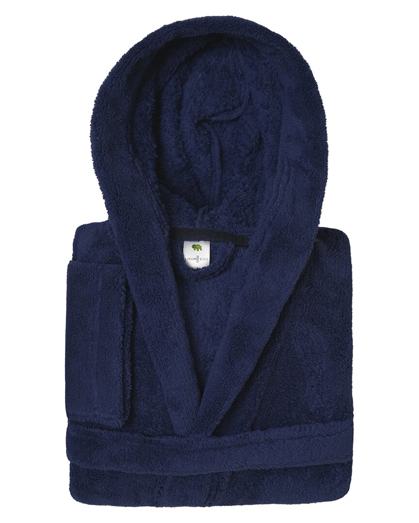 Linum Home Textiles Linum Kids Super Plush Hooded Bathrobe