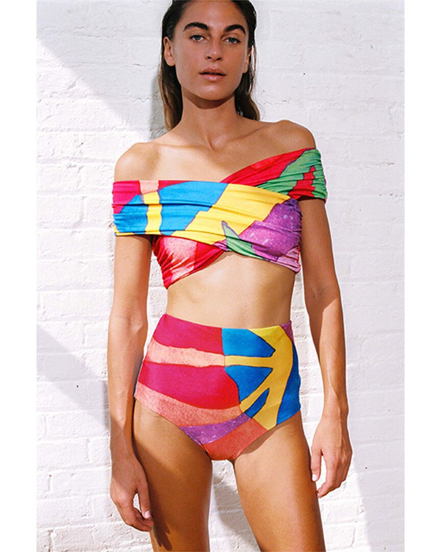 Mara Hoffman Lorina Bikini Top In Multi