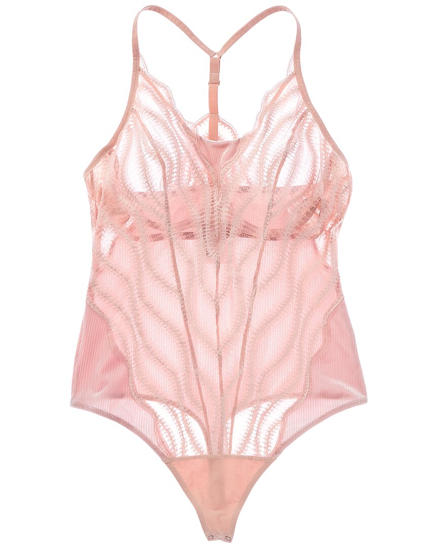 Wolford Esmeralda String Bodysuit In Pink