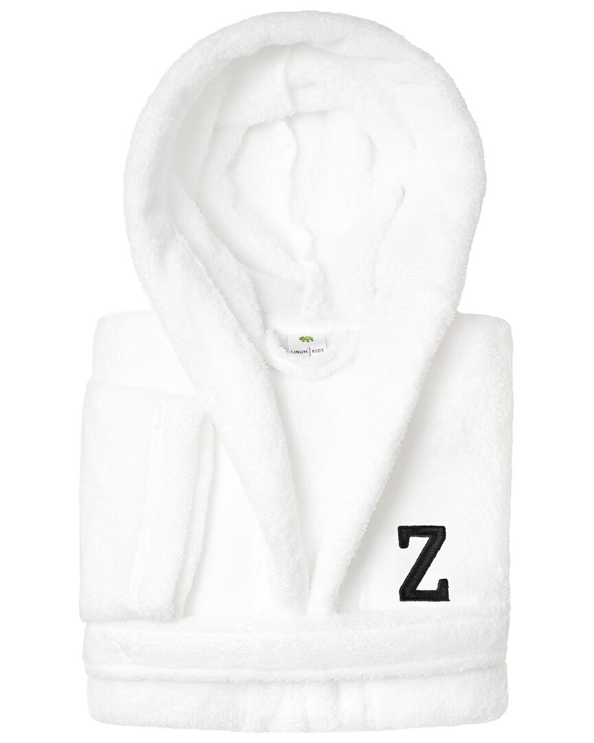 Linum Home Textiles Personalized Linum Kids Large Super Plush Hooded Bathrobe  With Black Bookman Fo