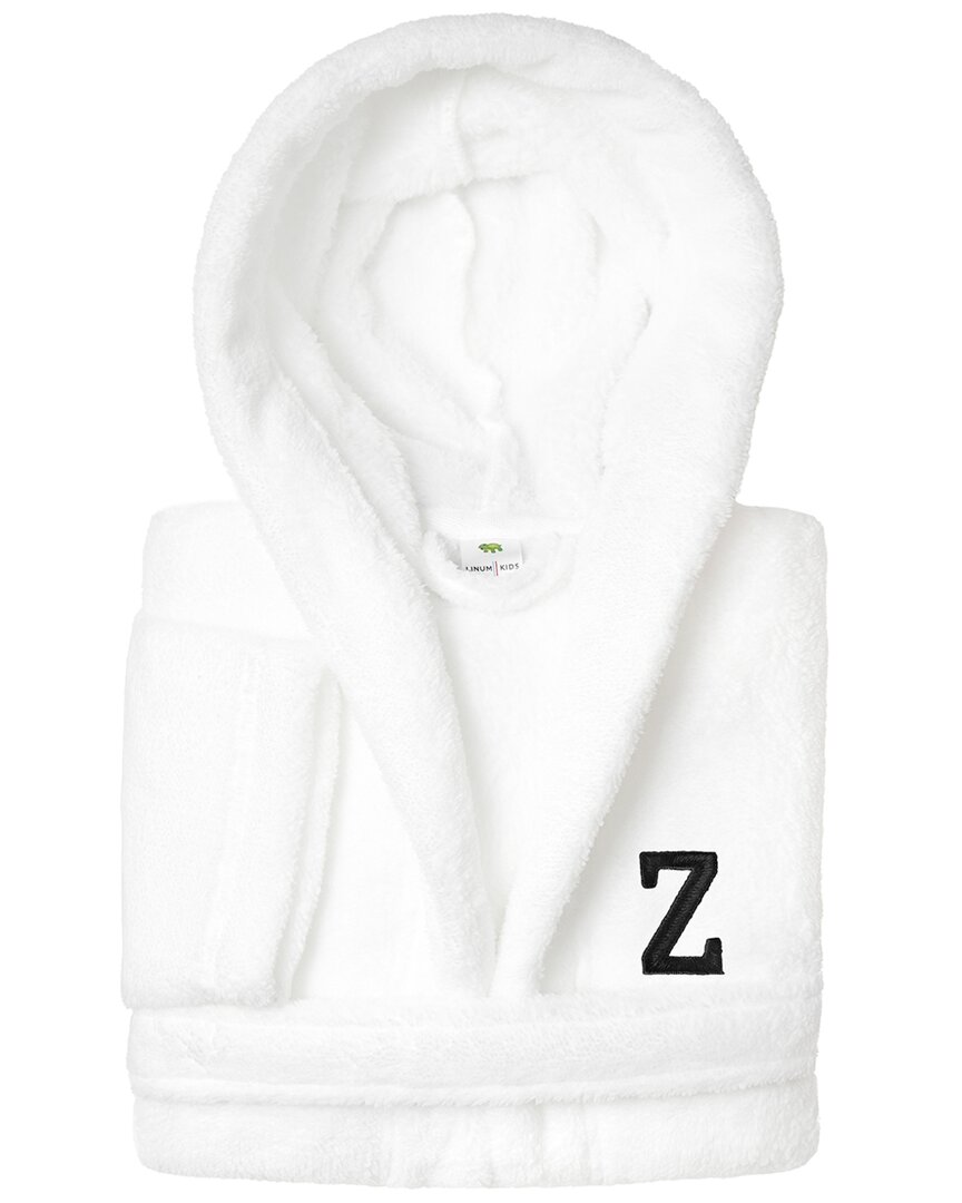 Linum Home Textiles Personalized Linum Kids Large Super Plush Hooded Bathrobe  With Black Bookman Fo