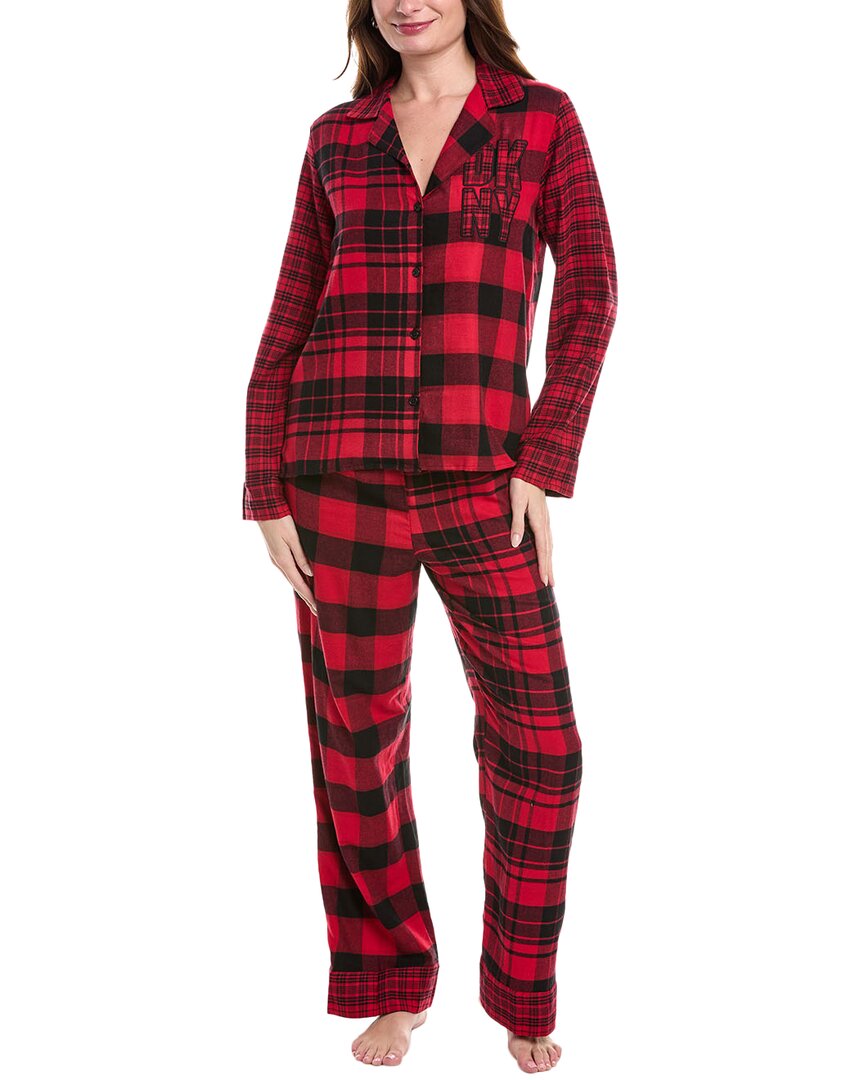 Dkny 2pc Notch Top & Pant Sleep Set