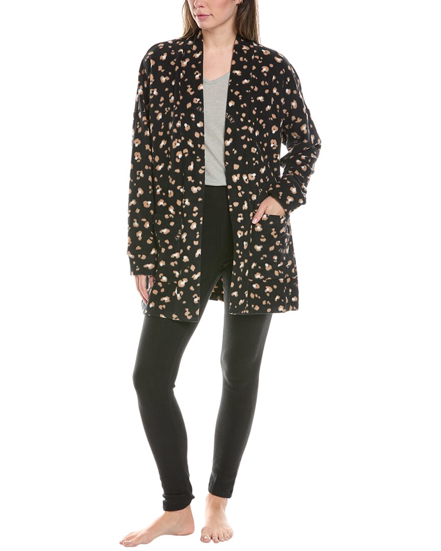 Dkny 2pc Cardigan & Legging Lounge Set In Black
