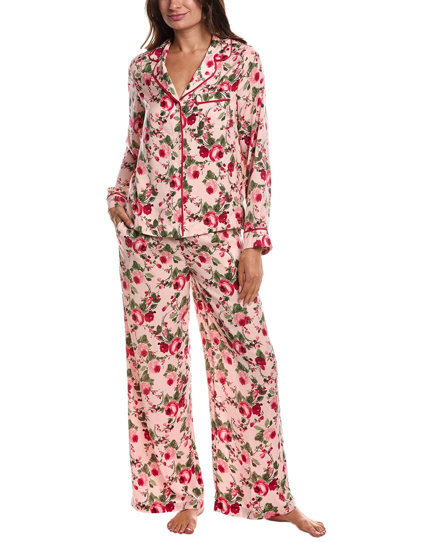 Sanctuary 2pc Top & Pant Pajama Sleep Set In Pink