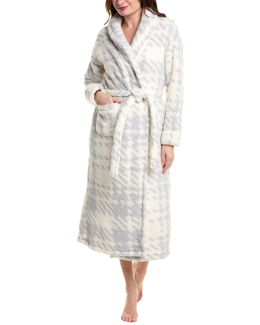 Sanctuary Shawl Collar Teddy Robe In White