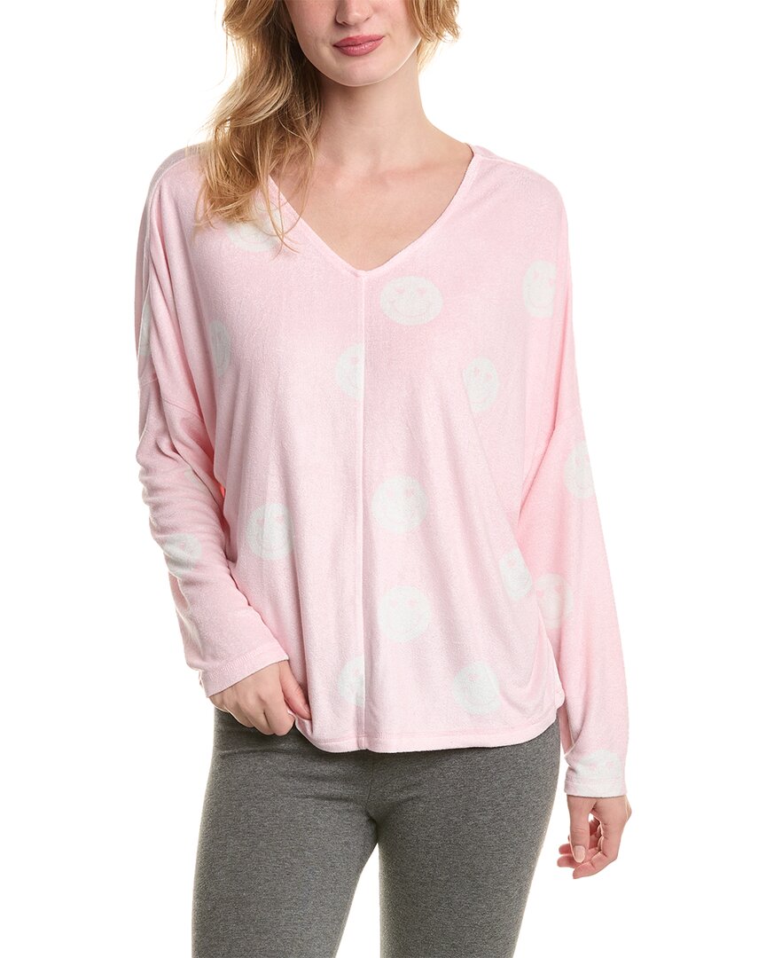Shop Honeydew Intimates Just Chillin Sweatshirt In Pink