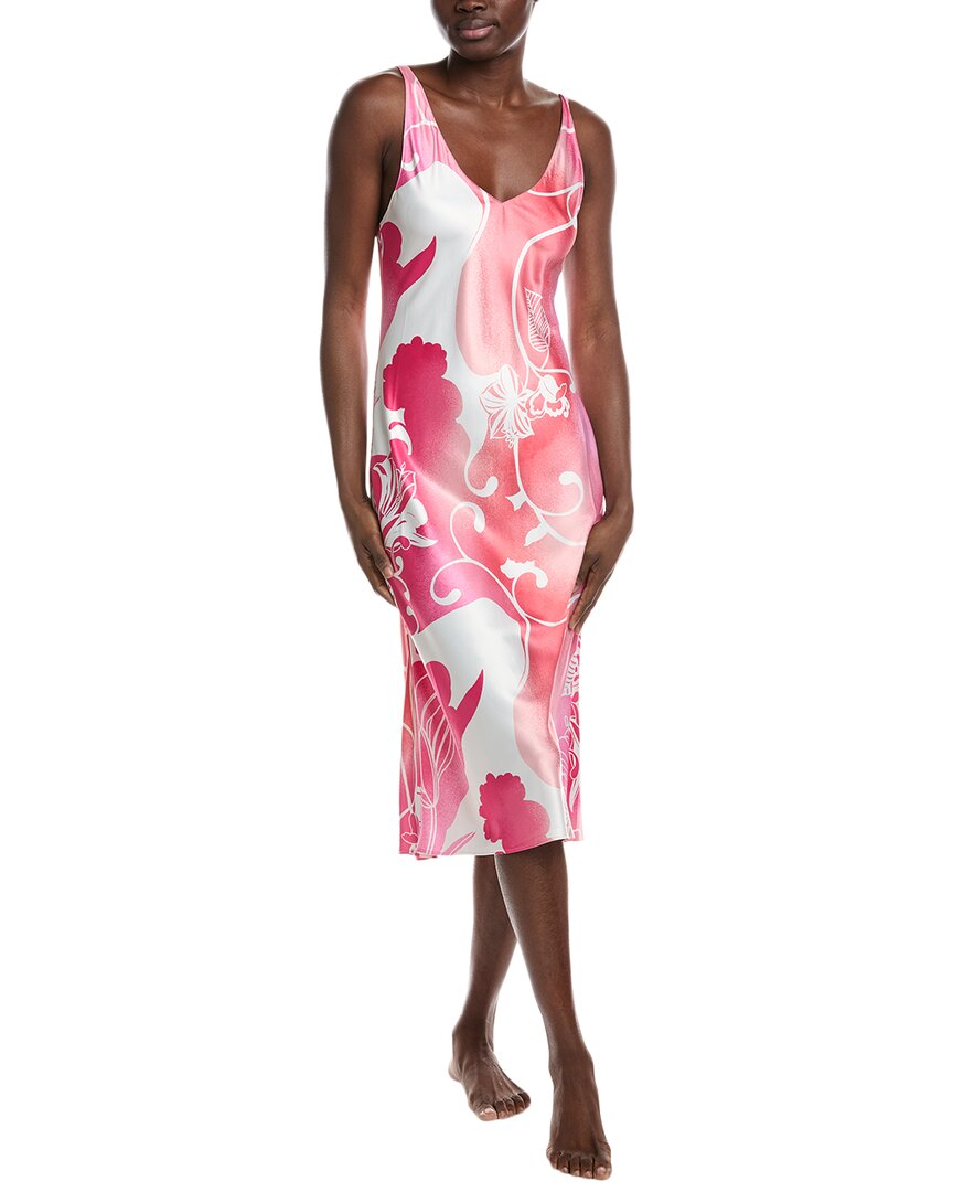 N Natori Halter Top Night Gown In Pink