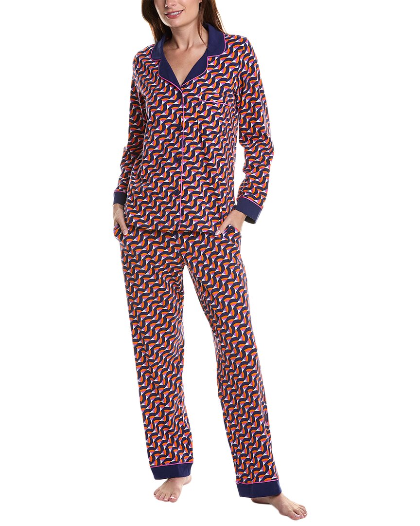 Bedhead X Trina Turk 2pc Pajama Set In Blue