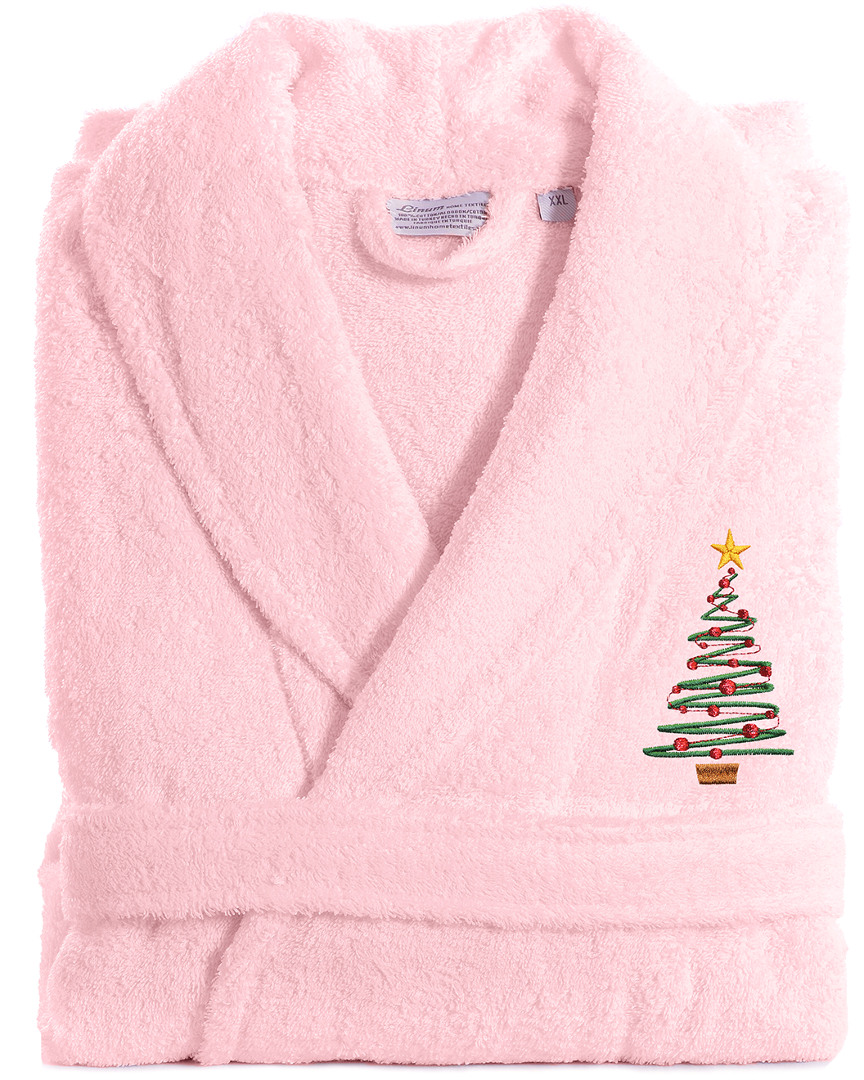 Linum Home Textiles Terry Bath Robe Embroidered