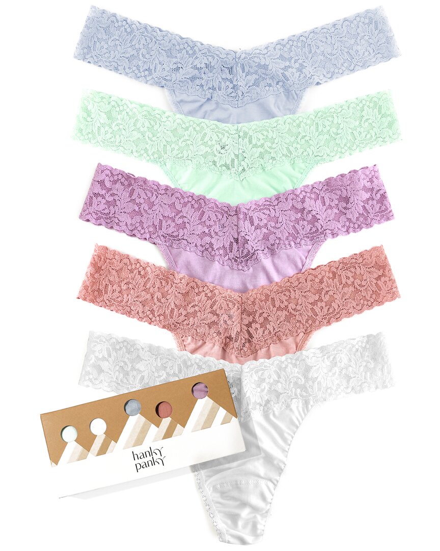 Hanky Panky Original Rise Cotton Thong In Assorted