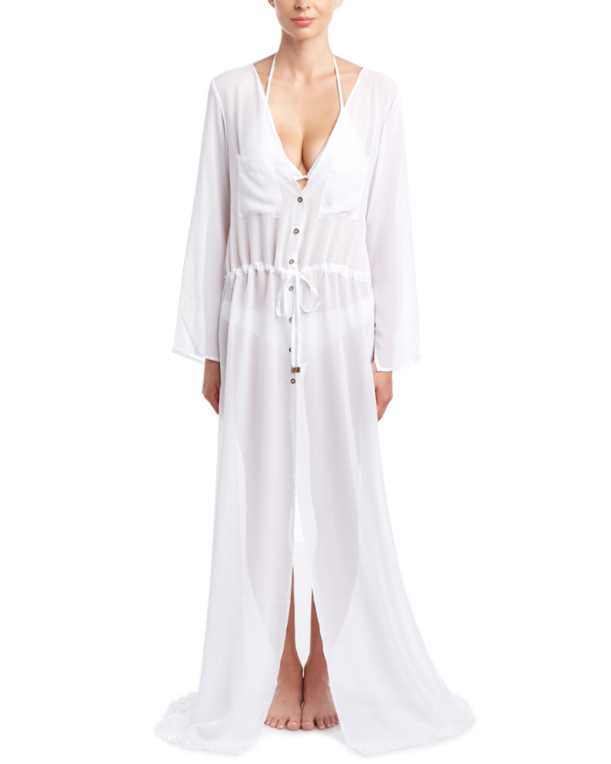 Shop Saha Cover-up Maxi Dress In White