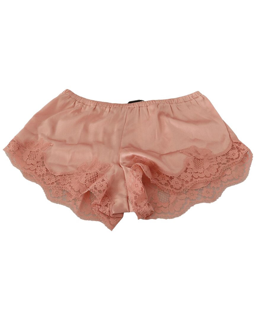 Dolce & Gabbana Silk-blend Underwear In Pink