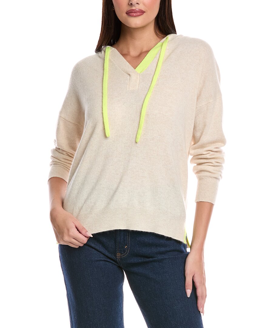 Brodie Cashmere Harper Cashmere Hoodie In Neutral