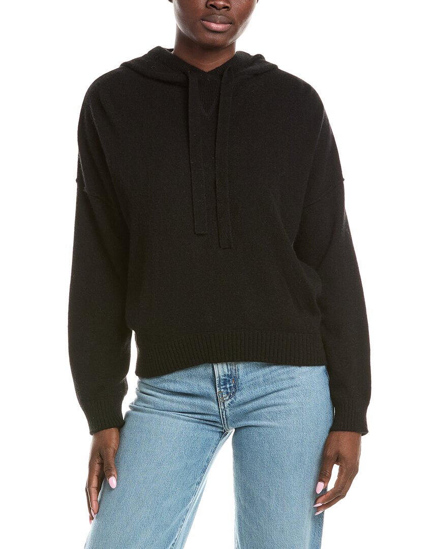 Brodie Cashmere Hattie Cashmere Hoodie In Black