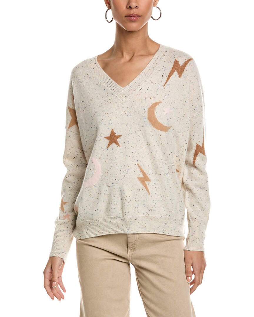 Brodie Cashmere Midnight Sky Cashmere Sweater In Neutral