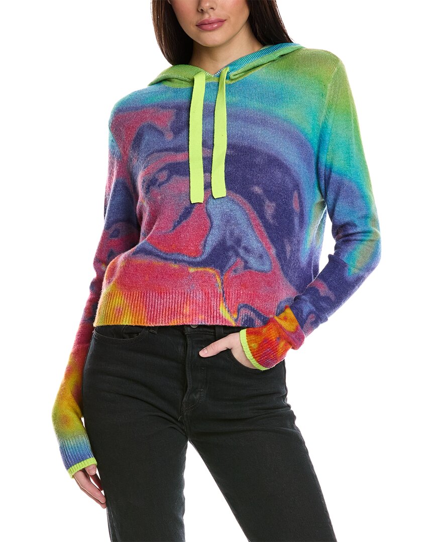 Brodie Cashmere Rainbow Lava Cashmere Hoodie In Multi