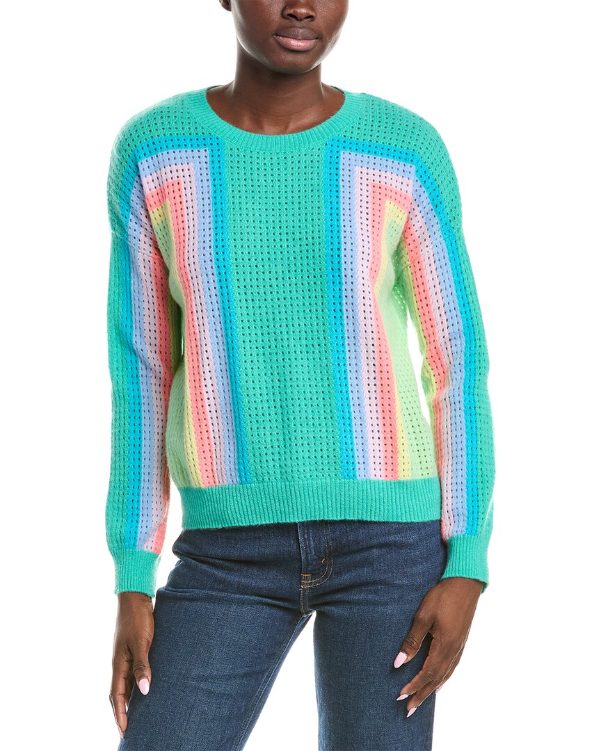 Brodie Cashmere Rainbow Maya Cashmere Sweater In Multi