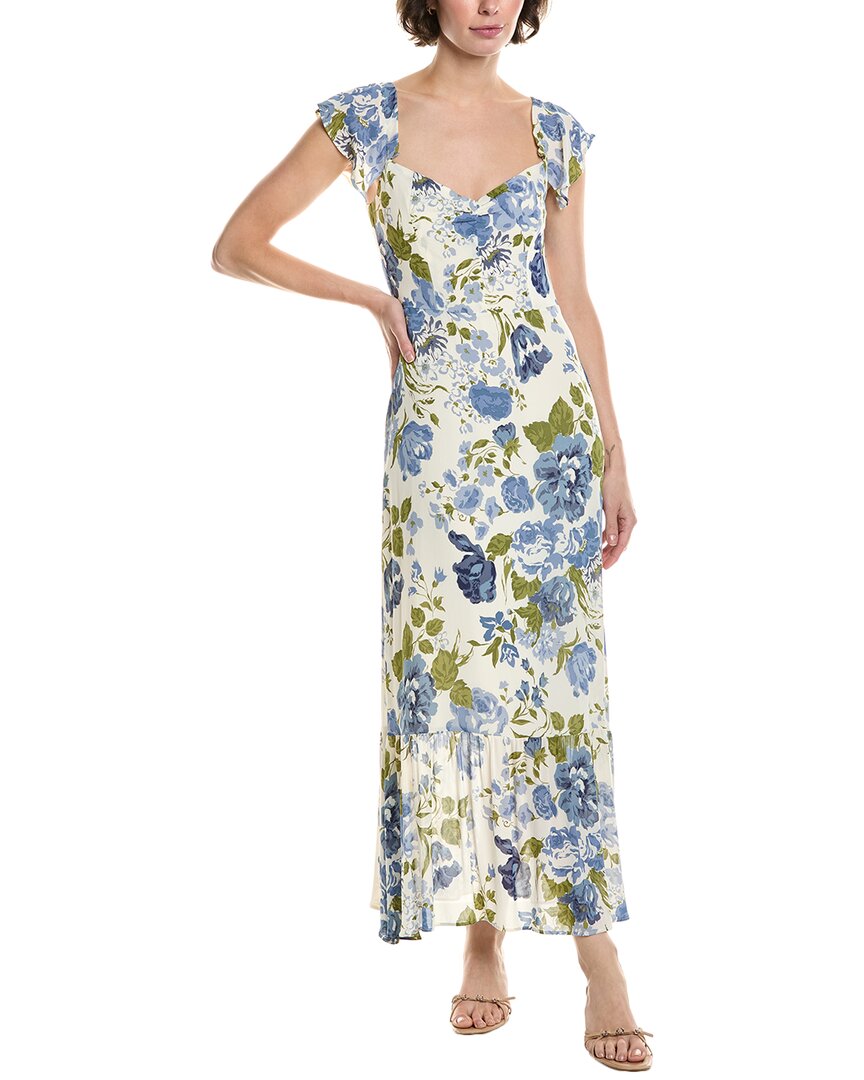 Reveriee Maxi Dress In Blue