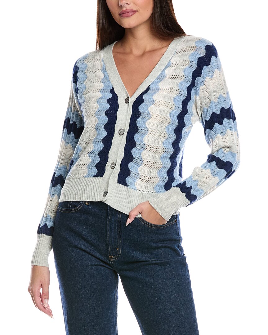 &isla Adina Pointelle Cashmere Cardigan In Multi