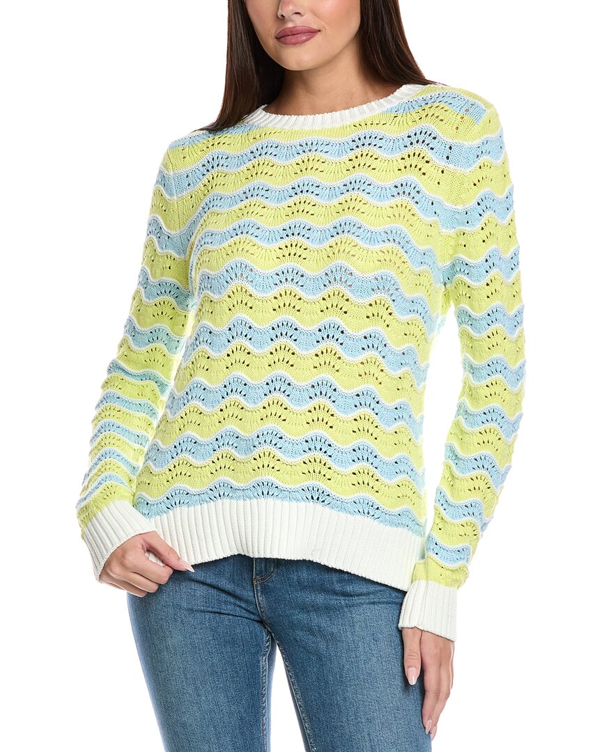 &isla Levi Wave Stripe Sweater In Multi