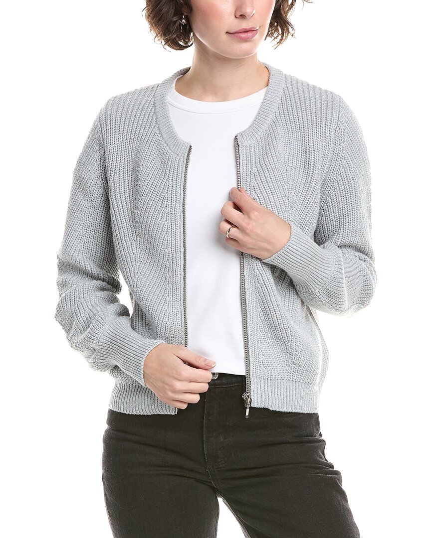 &isla Raven Zip Cardigan In Blue