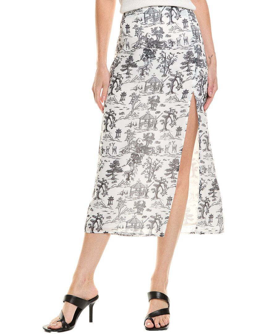 Seraphina Midi Skirt In White