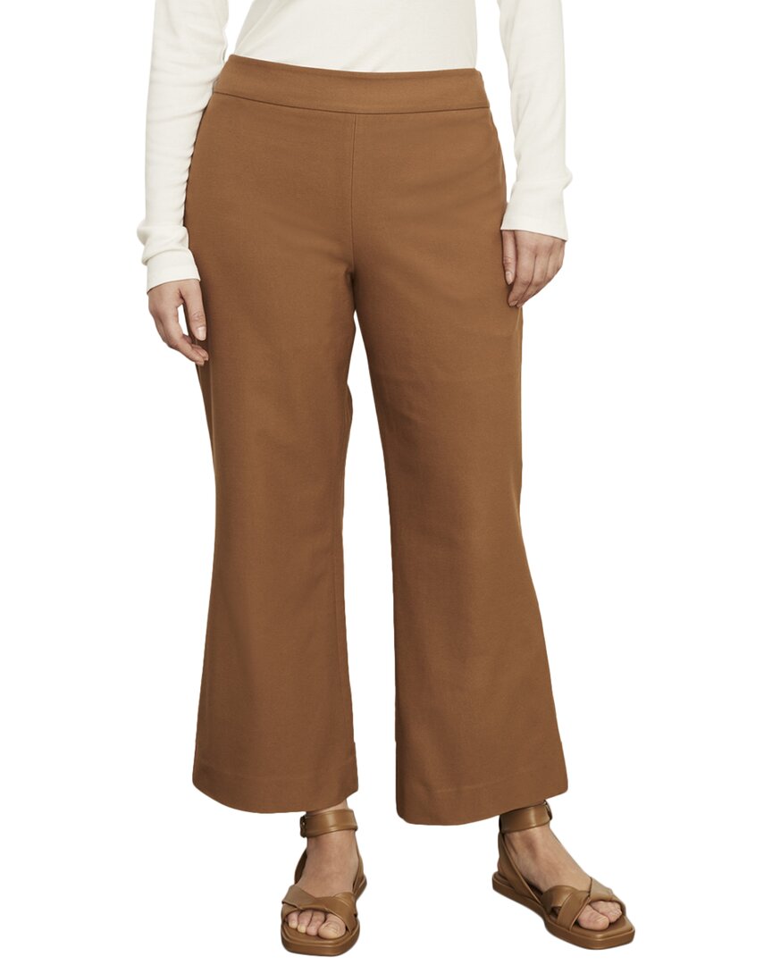Vince Kick Flare Crop Pant In Brown