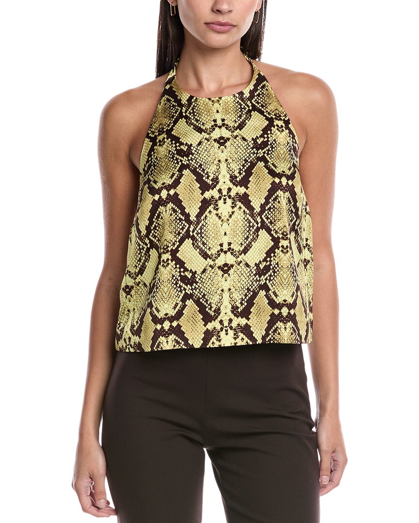 Rebecca Minkoff Isadora Halter Top In Animal Print