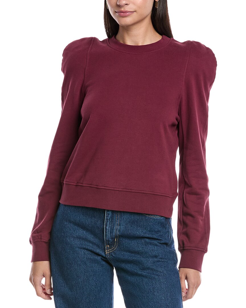 Rebecca Minkoff Jade Sculpted Sweatshirt In Red